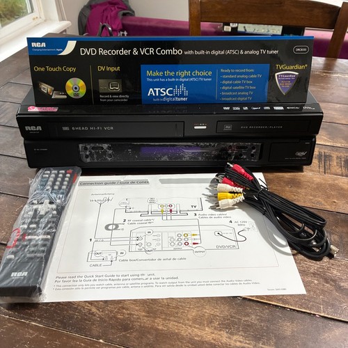 Rca drc8335 dvd - recorder, vcr